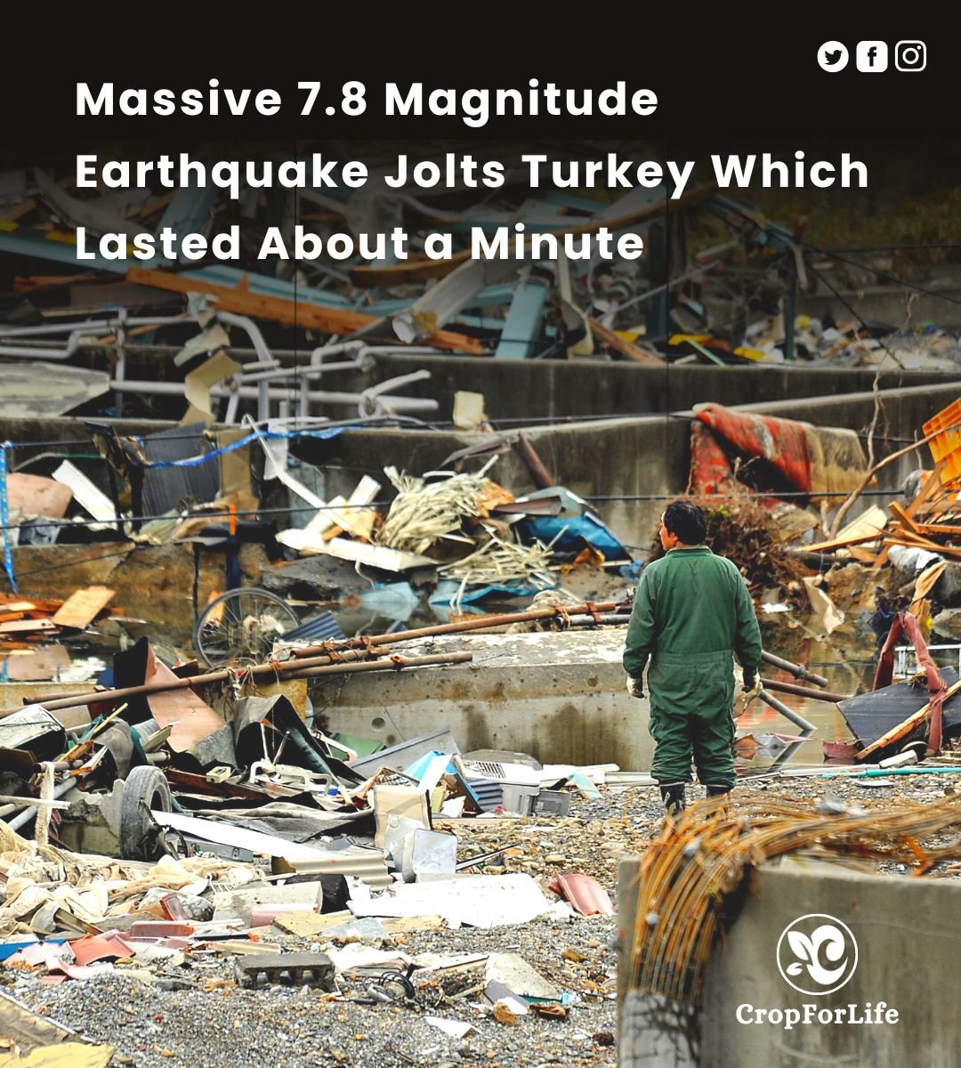 cultivation_ag's tweet photo. A magnitude 7.9 earthquake struck central Turkey on early Monday (February 6) at a depth of 10 km, the German Research Centre for Geosciences (GFZ) said.
#earthquake #turkey #cropforlife #İstanbul Prayers for Turkiye #زلزال https://t.co/vsF4uMa1YF
