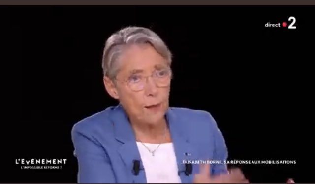EchodelaBoucle's tweet photo. 🔴Reforme des retraites : ceux qui décéderont avant 64 ans pourront tout de même arrêter de travailler s’ils ont cotisé suffisamment de trimestres, concède Elisabeth Borne https://t.co/cVJLAZH07w