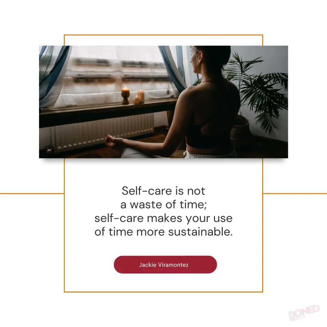bonedbroth's tweet photo. How do you make the time for yourself sustainable?

#selfcarematters https://t.co/CCffMrbNGl
