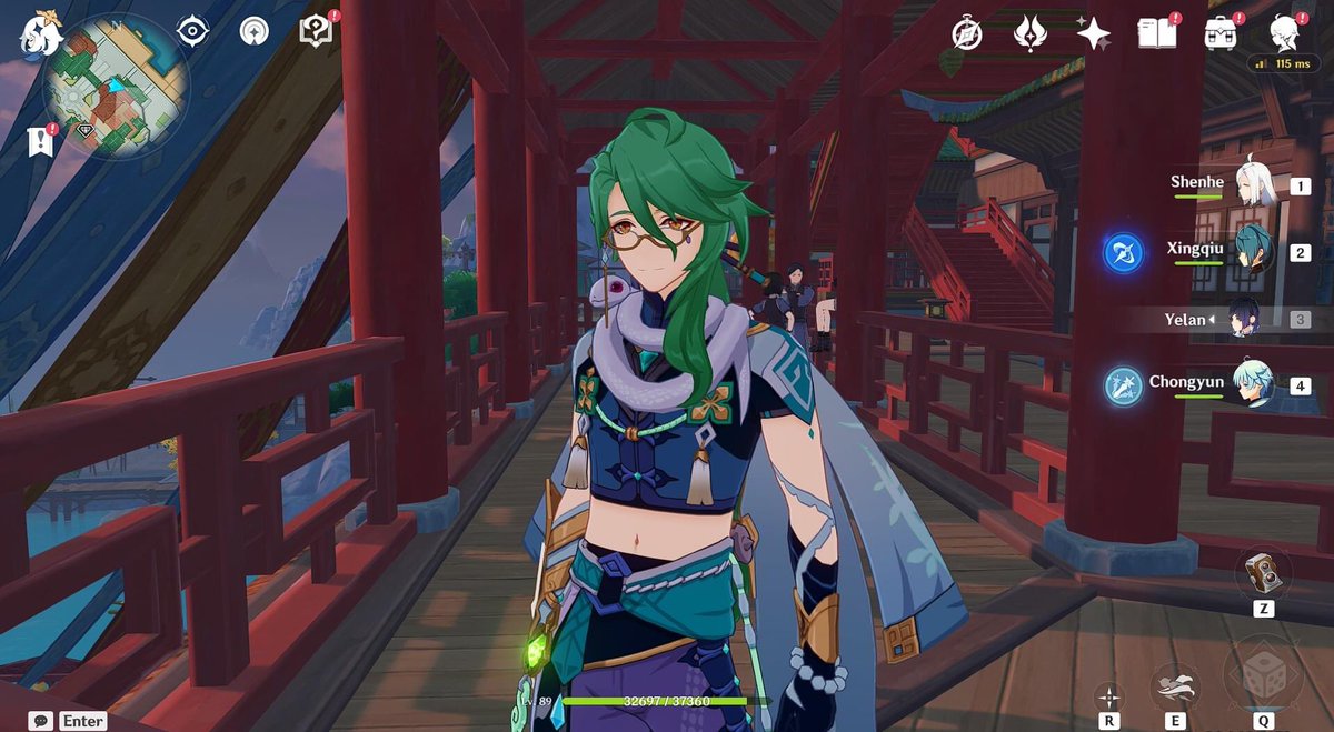 mossdice's tweet photo. My Lvl. 89 Baizhu with talent levels 10-10-10 🐍💚💚💚🥹 https://t.co/54nga0tsRE