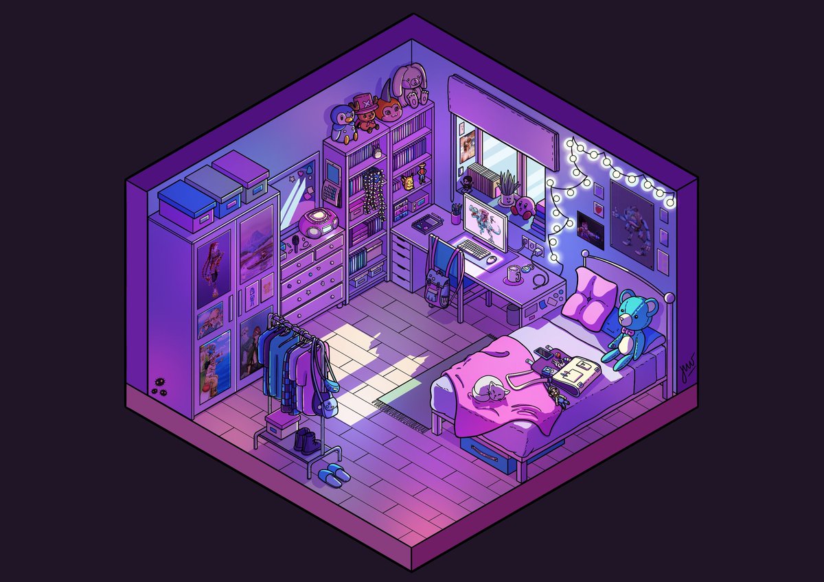 Isometric art is my new nemesis 🧸✨

#isometric #isometricart #ArtistOnTwitter