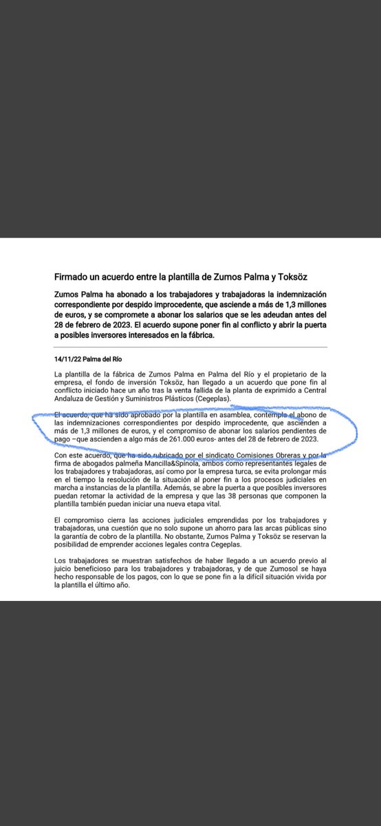 Trab_Zumosol's tweet photo. TIC TAC, TIC TAC
@zumosolespana se comprometió en este acuerdo ha que antes del 28 de febrero pagaría las 6 nóminas que todavía adeuda a sus 38 @Trab_Zumosol de Palma del Rio.

Y por el momento no hemos tenido respuesta por parte de la empresa y se acerca la fecha.

Ayúdanos a RT https://t.co/I1w9Y0EskV