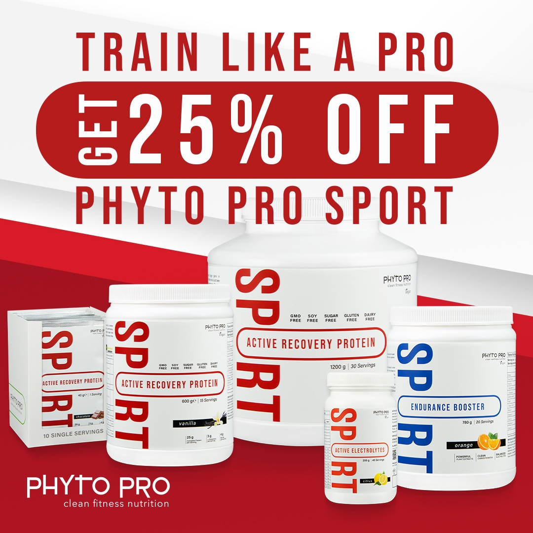 Phyto_Pro's tweet photo. 25% off Phyto Pro Sport this February!
#Sport #PhytoPro #PhytoProLife #vegan #plantbased #natural #health #healthy #protein #veganprotein #smoothie #proteinshake #endurance #cycling #running #swimming #crossfit #triathlon #ironman #workout #active #feelthedifference https://t.co/QeeFTeLVQE