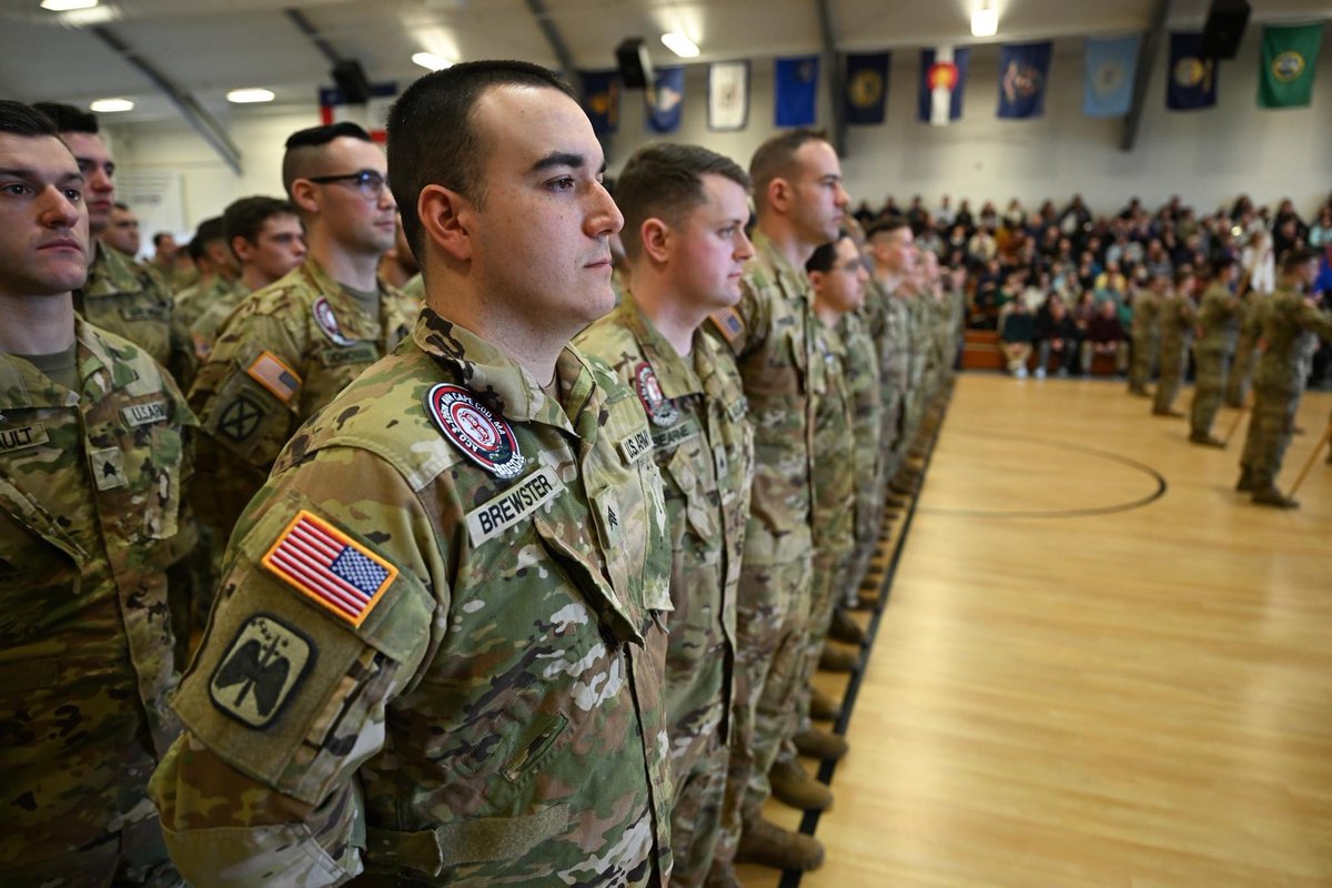 TheNationsFirst's tweet image. Massachusetts Army National Guard Soldiers of the 3rd BN, 126th Aviation Regiment, stand in formation during their deployment ceremony at Joint Base Cape Cod, Mass., Feb. 5. They are deploying in support of Operation Inherent Resolve. (Photos by Master Sgt. Jerry Saslav)