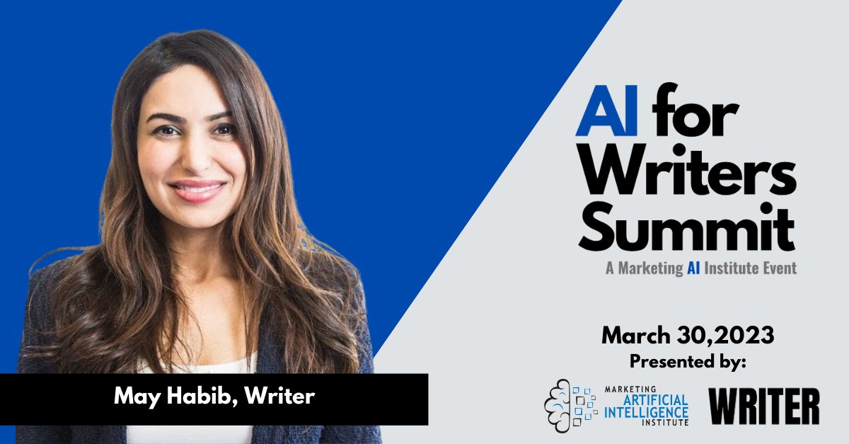 #GenerativeAI, #ChatGPT, and #artificialintelligence: What does this mean for #contentmarketers and content teams? Learn from @May_Habib at our upcoming #AIWriters Summit. Learn more: hubs.li/Q01BjfZH0