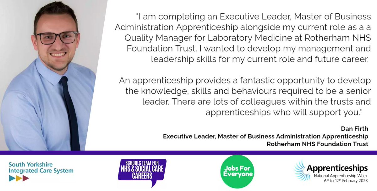 Great to hear from an NHS apprentice during #NAW2023. A fantastic example of how apprenticeships can benefit your career and the opportunities they provide. #CareerProgression #SkillsForLife #Apprenticeships #NHS