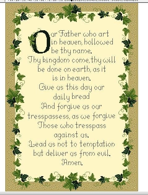 Excited to share the latest addition to my #etsy shop: The Lord's Prayer 001 - Cross Stitch PDF Pattern etsy.me/3DJoxTU #housewarming #thanksgiving #crossstitch #sayitcsbykim #sampler #crossstitchpattern #crossstitchchart #lordsprayer #thelordsprayer