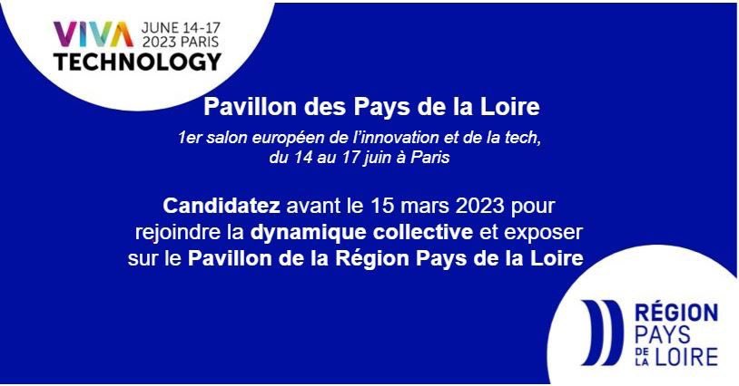 Constance Nebbula (@c_nebbula) on Twitter photo 🆕 La Region <a href="/paysdelaloire/">Pays de la Loire</a> relance sa participation à #VivaTech et propose d’y emmener 20 #startup et leur permettre d’exposer au 1er salon européen de la tech !
Pour candidater et rejoindre la dynamique 👉 forms.office.com/Pages/Response… 🆕 La Region <a href="/paysdelaloire/">Pays de la Loire</a> relance sa participation à #VivaTech et propose d’y emmener 20 #startup et leur permettre d’exposer au 1er salon européen de la tech !
Pour candidater et rejoindre la dynamique 👉 forms.office.com/Pages/Response…