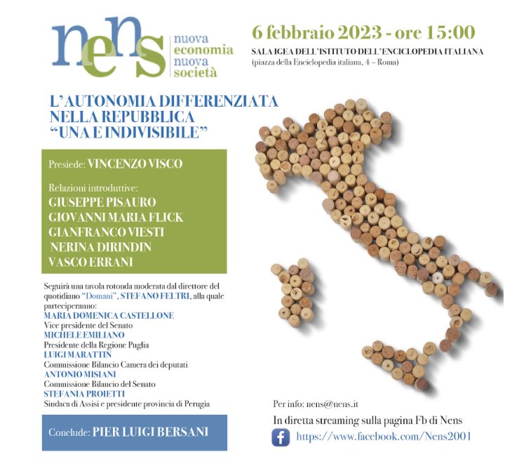 Qui in diretta il convegno di Nens sull’autonomia differenziata fb.watch/iwNMRxkv7k/