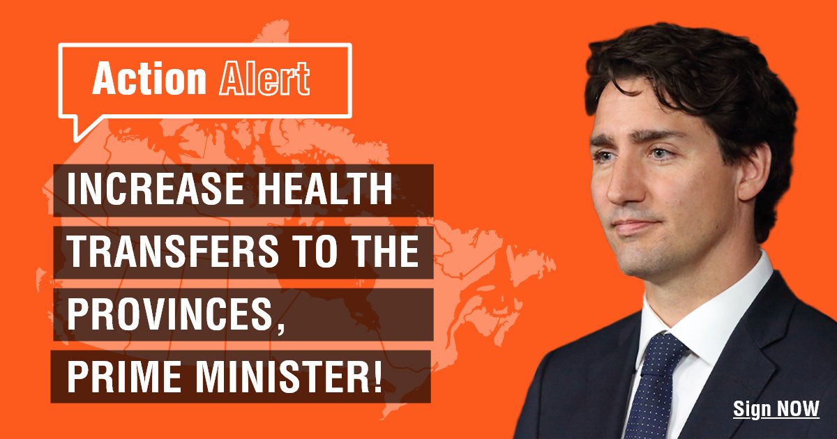 To address the #NursingCrisis, RNAO is asking the federal government to increase #CanadaHealthTransfers to the provinces to 35%, with strings attached.

Sign our #ActionAlert to join the call to Prime Minister <a href="/JustinTrudeau/">Justin Trudeau</a>: RNAO.ca/policy/action-…

#CdnPoli #onPoli #Healthcare