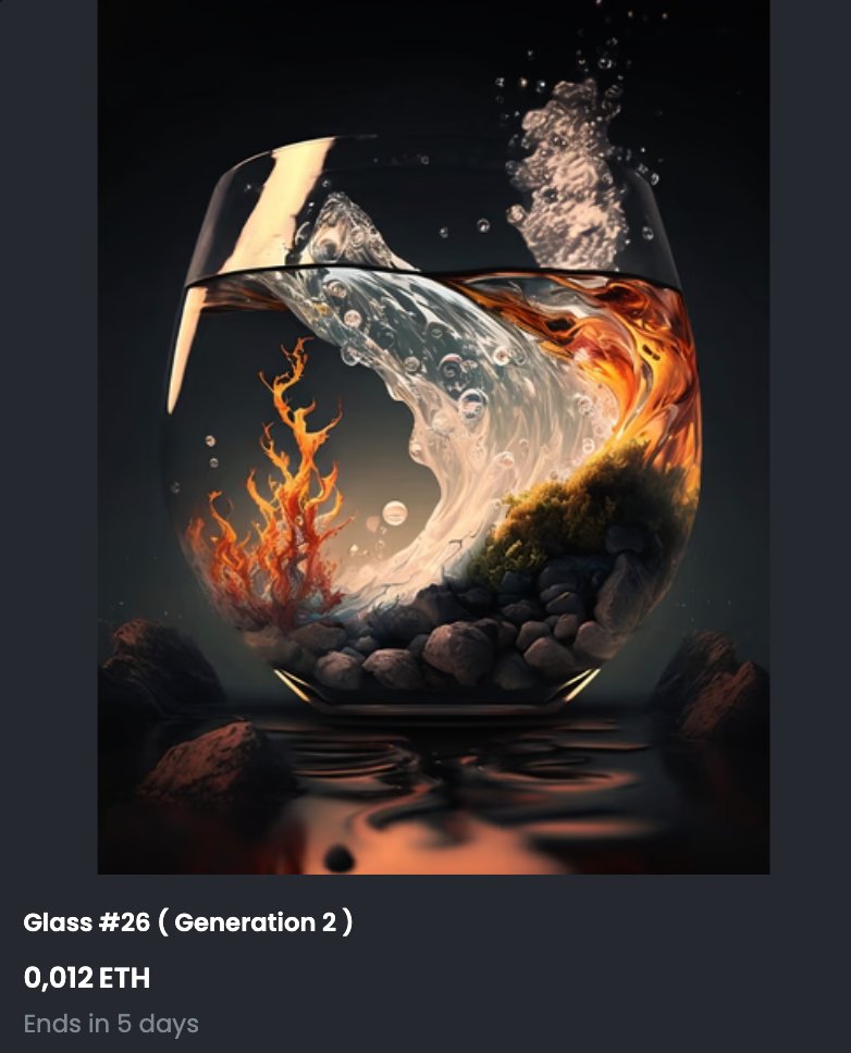 AbstractEscapes's tweet photo. 5 Days left ! 

" A Glass of Landscape "  🎨 

Offer : 0.012  Eth 

Supply Just 100 Pieces per NFT !!

Opensea -> 
https://t.co/ghGytSY6It 

#NFTLAUNCH #NFTartist  #NFTart #nftcollector  #CryptoArt #NFT #nfts #NFTCommunity #NFTdrops #NFTdrop #newcollection #crypto #blockchain https://t.co/gUKi8Z5ni4