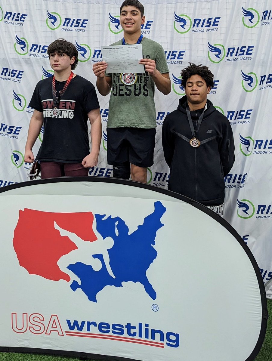 ARMS_Warriors's tweet photo. 🚨🚨 Warriors making HEADLINES 📰🚨🚨

Big shout to @AlstonRidgeFB’s own Gavin Lopez from 8-3! Gavin competed this past weekend in the USA Wrestling NC State Tournament &amp; brought home 🥇🤼‍♂️

8th Grade 172lb STATE CHAMPION 💪 

Proud of you, G!!!! 

#weARwarriors #StrengthInARMS https://t.co/glrtyOaU0D