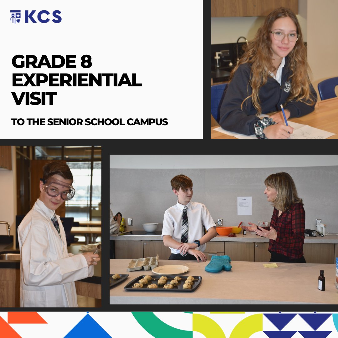 KCSMatters's tweet photo. The Grade 8 students attended the Senior School this week for an experiential learning visit!
#kcsmatters #kcsseniorschool https://t.co/e8Nn1Ktemj