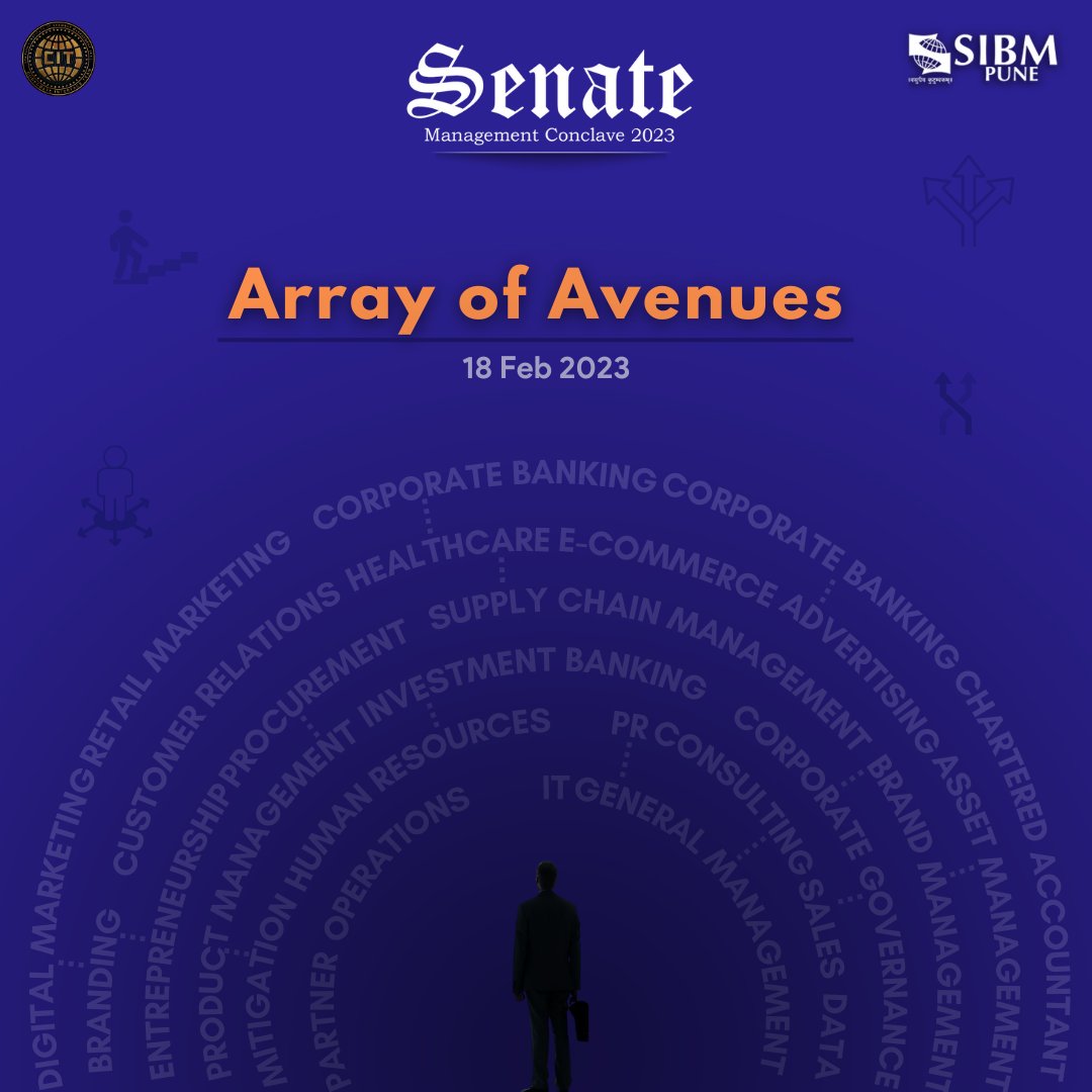 CITSIBMPune's tweet photo. Have an enriching experience at Senate - Flagship Management Conclave, on 18th February 2023.

We're thrilled to announce that the theme for this year is  “Array of Avenues”.

Stay tuned to tap into the endless possibilities that await you!

#Senate2023 #SIBMPune https://t.co/AjEEsrJfO6