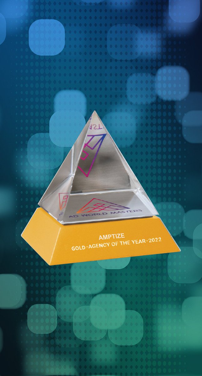 amptize's tweet photo. Thanks to @adworldmasters for choosing Amptize "Agency of The Year 2022" Gold Award winner. 🏆
#Amptize #awards #AwardWinning #award #WebsiteBuilder #awards2022 #wordpress #Webdesign #webdev https://t.co/kS7C2hVjxS