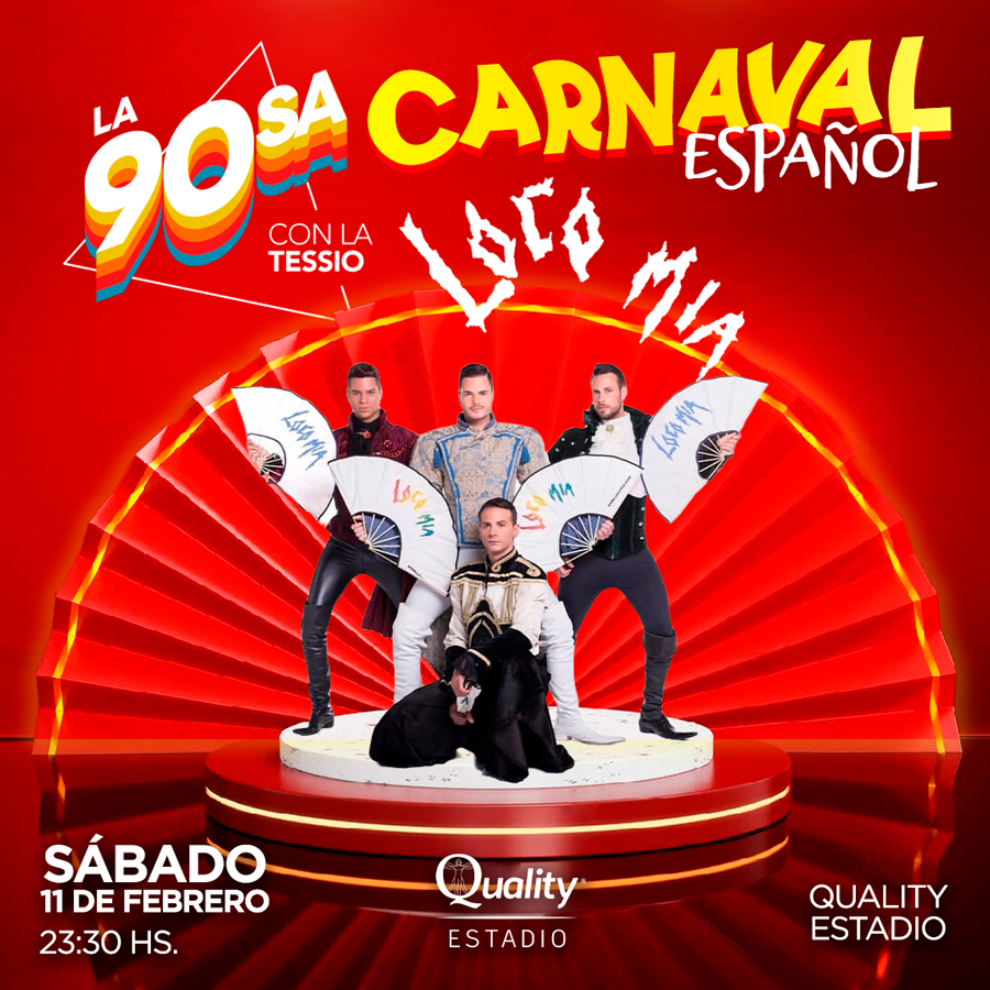 TicketekAr's tweet photo. 🎉 🇪🇸 Este sábado, LA NOVENTOSA tendrá su primera edición del 2023 con la conducción de @latessio y una temática de Carnaval Español y con @Locomia_Oficial en vivo.

📍 @qualityespacio #Cordoba

📅 11 de Febrero

🎫 Comprá tus #Eickets en https://t.co/KDDAl7ZiSf https://t.co/UZqeEgYx9a