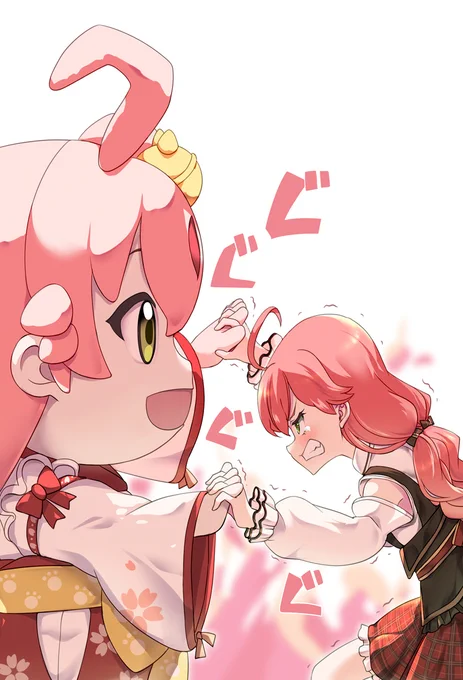 力比べ#miko_Art 