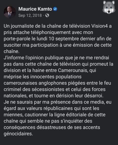 LexusEmpereur's tweet photo. Papa @KamtoOfficiel l avait pourtant dit https://t.co/B9zX7mReWq