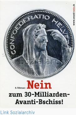 swissvotes's tweet photo. Erst 2004 wurde zum ersten Mal vor einem «#Bschiss» gewarnt. Seither wurden 10 Abstimmungsvorlagen mit diesem #Kampagnenschlagwort bekämpft. https://t.co/qVk4vNIXnp