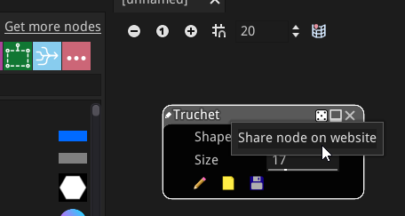 Last week, I started integrating another new feature for #MaterialMaker 1.3: the ability to share custom nodes on the website.
Upon loading materials that utilize these custom nodes, they will be automatically downloaded.