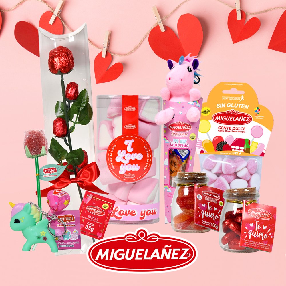miguelanez's tweet photo. Empezamos la semana convirtiéndonos en ayudantes de Cupido para  echarte una mano y que consigas sorprender a esa persona que te hace tilín. Participa, llévate este lote y ¡sorpréndela! 
❤ Síguenos.
❤ Menciona en RT a la persona más romántica.
#sorteo #gentedulce #SanValentín https://t.co/mC2DiF9s8z