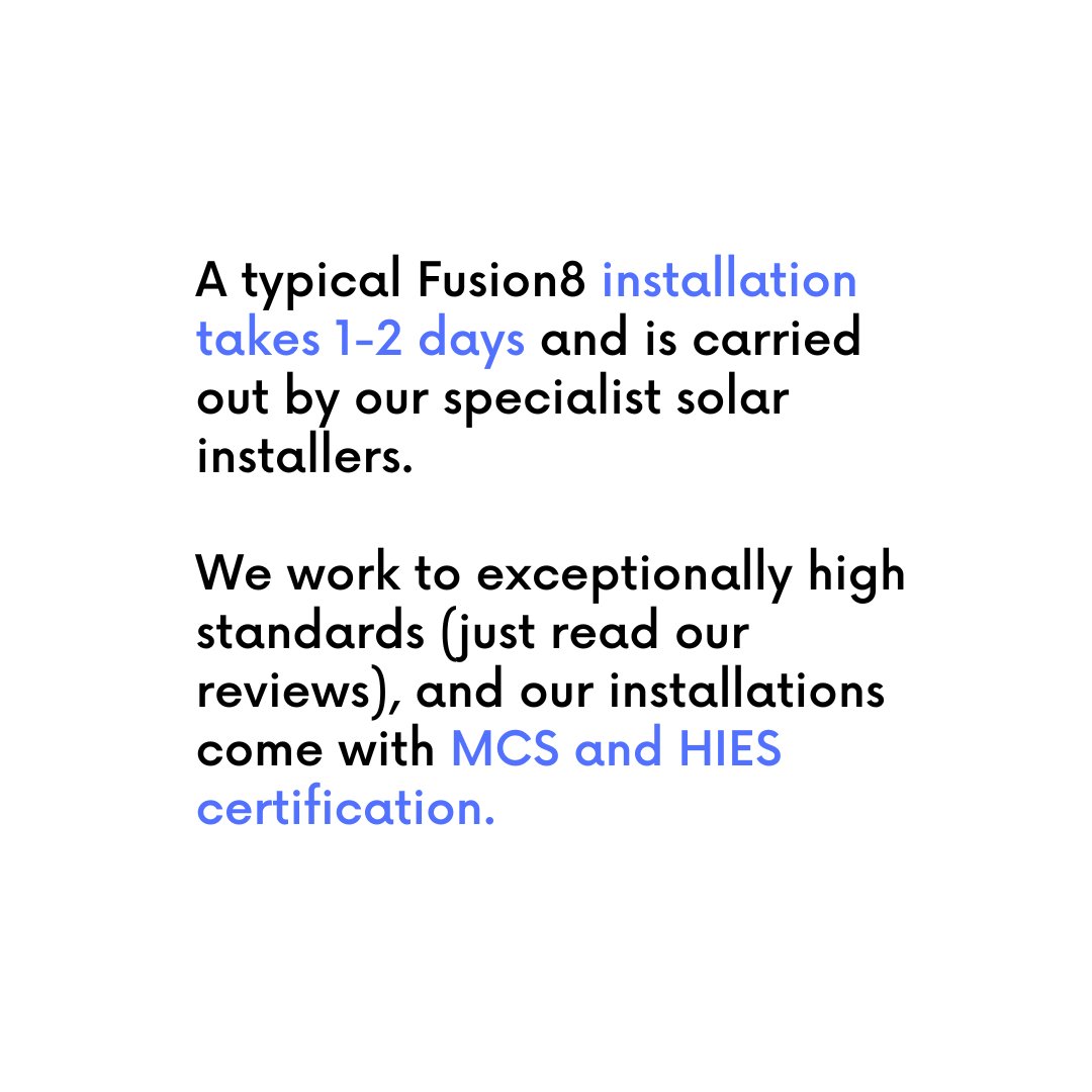 Just a bit more information on the service we provide at Fusion8 😊☀️

#solar #solarpanels #solaruk #solar #solarinstallation #renewableenergy #renewables #sustainableenergy #sustainableliving #sustainability