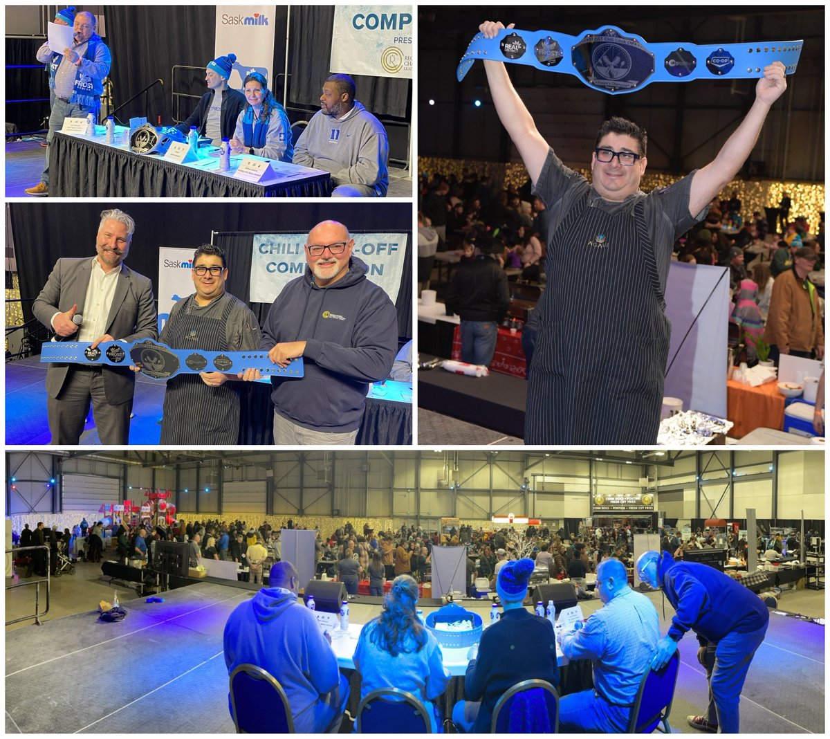 The #FrostChiliCookOff  at <a href="/FROST_ReginaSk/">FROST Regina</a> on Saturday was a HUGE success! Thx to all who attended, our partners at <a href="/REALDistrictyqr/">REAL District</a> &amp; to judges <a href="/JasonDittmann/">Jason Dittmann</a> of <a href="/ReginaChamber/">Regina Chamber</a> MLA <a href="/dmeyersYQR/">Derek Meyers MLA - Walsh Acres</a> #YQR Mayor Masters &amp; food guru <a href="/bjizzle56/">Belton Johnson</a>. Congrats to <a href="/agavegrillyqr/">Agave Authentic Mexican Grill</a>!!