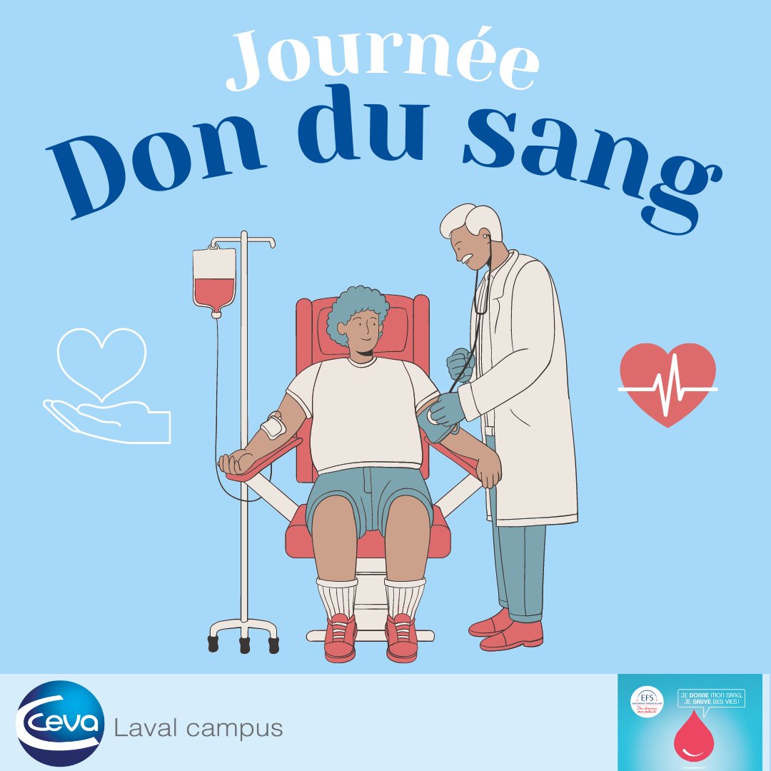 Ceva_Laval's tweet photo. #dondusang A chaque nouvelle édition, nos collaborateurs sont un peu + nombreux à donner leur sang cette action solidaire leur tient à 💙! Un grand merci à tous les donneurs ainsi qu’aux organisateurs de rendre cette journée possible @EFS_dondesang #don #solidarite #Sante #Health https://t.co/TDQRBAIxiO