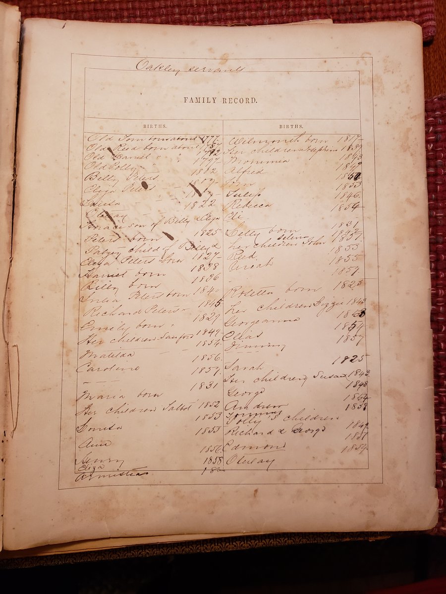 Join us Thurs Feb 11 1-3 EST for lecture by <a href="/2ManyAncestors/">Too Many Ancestors</a> who will share research on  ancestors including family Bible listing the births of Oakley "servants"! Details:
mainlinegenealogy.org/contact-us.

#familyhistory 
#genealogy 
#ancestry
#DNA 
#BlackHistoryMonth 
#enslavedatoakley