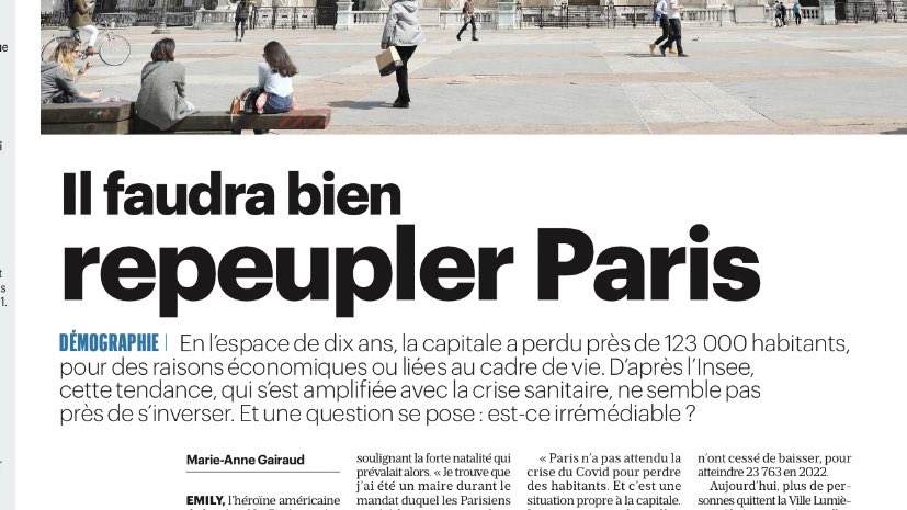 Plusieurs régions sont prêtes à ce que Paris récupère ses habitants volatilisés.