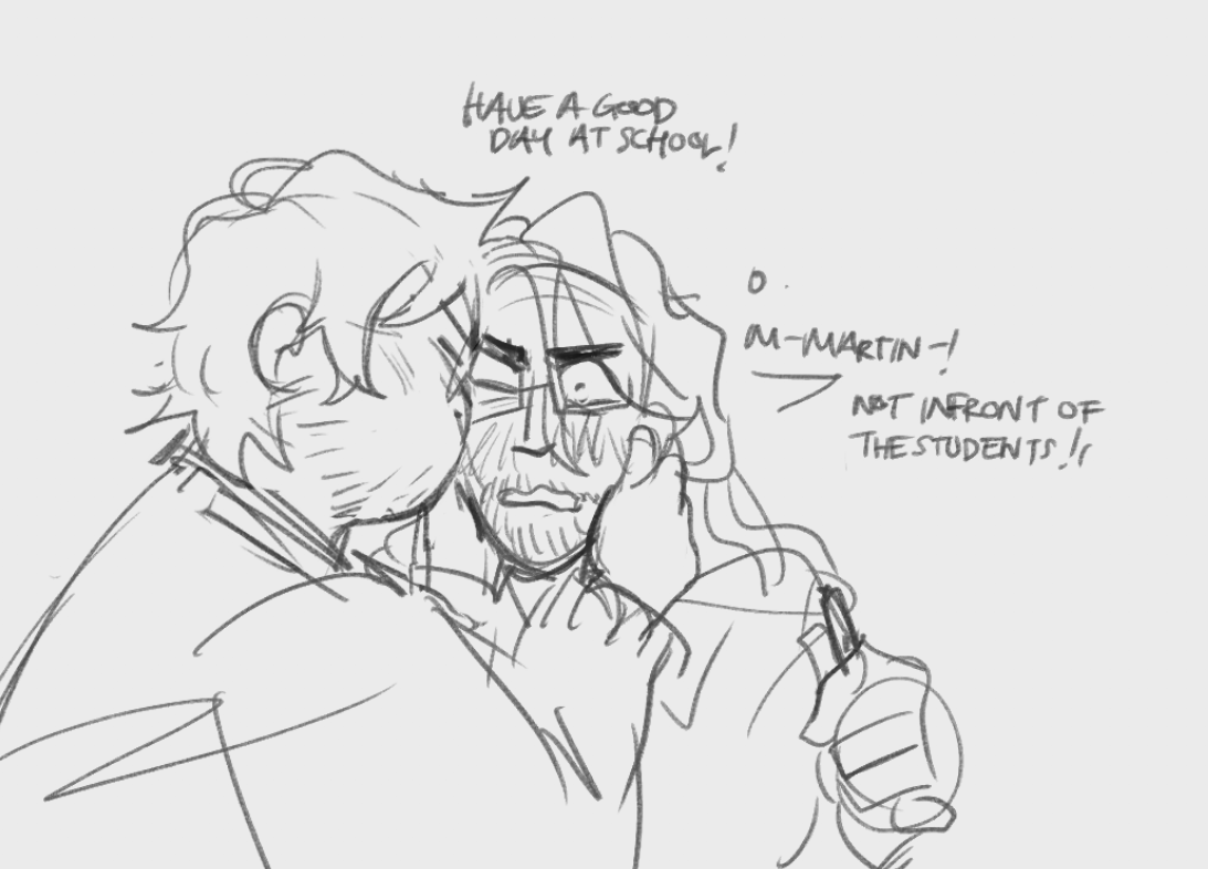 ooc jmart, and i say ooc cause jon wouldnt care less who's watching if he gets kissed by martin 