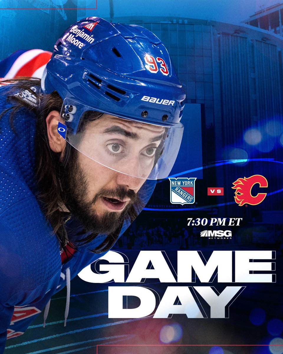 NYRangers's tweet photo. GAME DAY. https://t.co/ix8BnUekxb