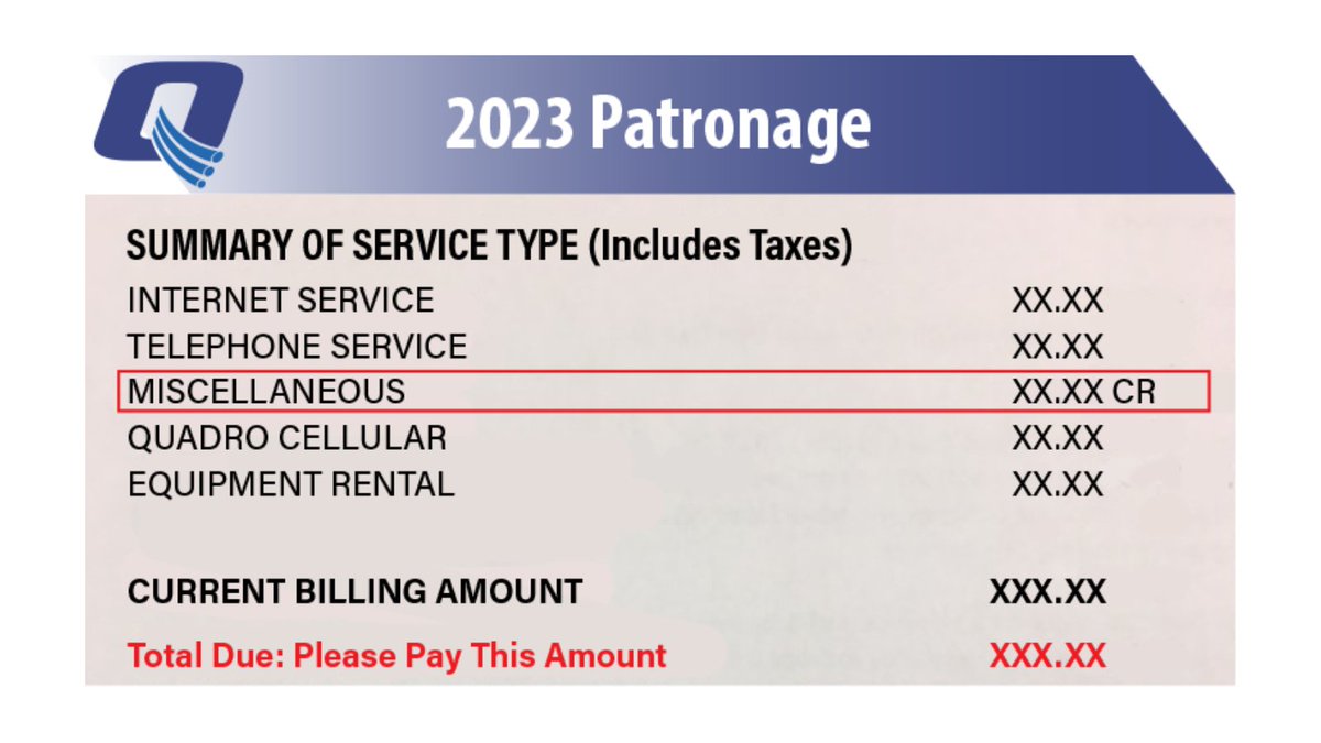 QuadroNews's tweet image. It Pays To Be A Quadro Customer!  We are happy to announce that an amount exceeding $266,775.00 is being paid back to our members!  Members should look for a 'Miscellaneous' credit in the bill summary on their February statement.  
#quadrocommunications #patronage #peoplefirst