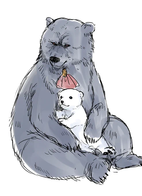 これは子育て中のオズクマさん 