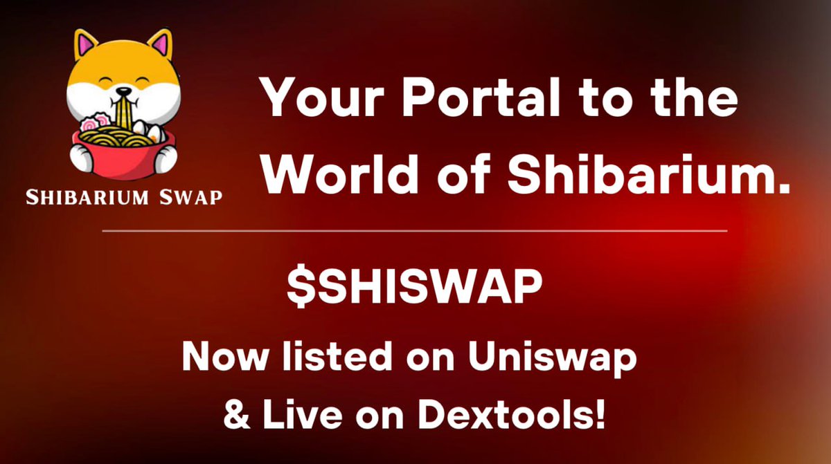 ShibariumSwap's tweet photo. https://t.co/5cJsCQVKcW https://t.co/byr8xKbAzn