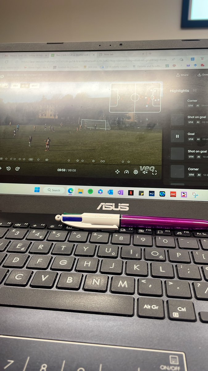 Productive day planning for the week ahead with the @heartswomenfc U14’s squad.Session plans concentrating on defending as a team and protecting the box/goal then some analysis on a recent game that will be fed back to the squad. #coachdevelopment #footballcoaching