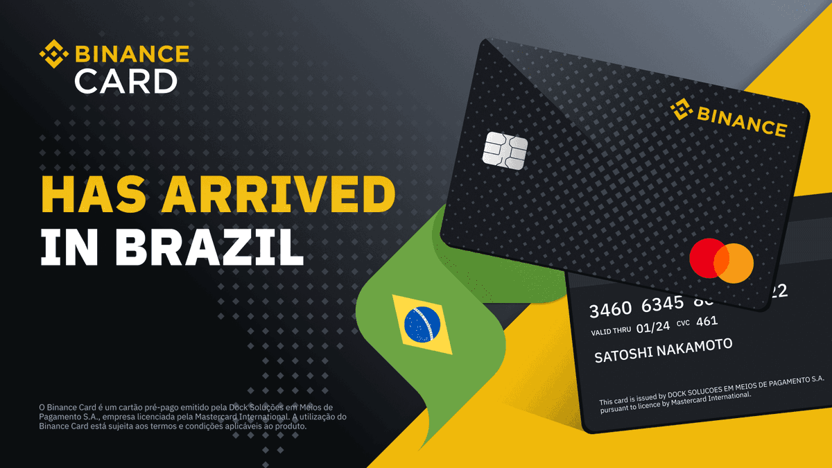 MiebachMichael's tweet photo. The only way to make #cryptocurrencies work for payments is to bring in more trust and more convenience.

That’s why we teamed with @Binance, announcing a new #crypto card in Brazil. We worked together to launch a card in Argentina last year

https://t.co/PYT9WwJh3C https://t.co/HNvFHuwn2u