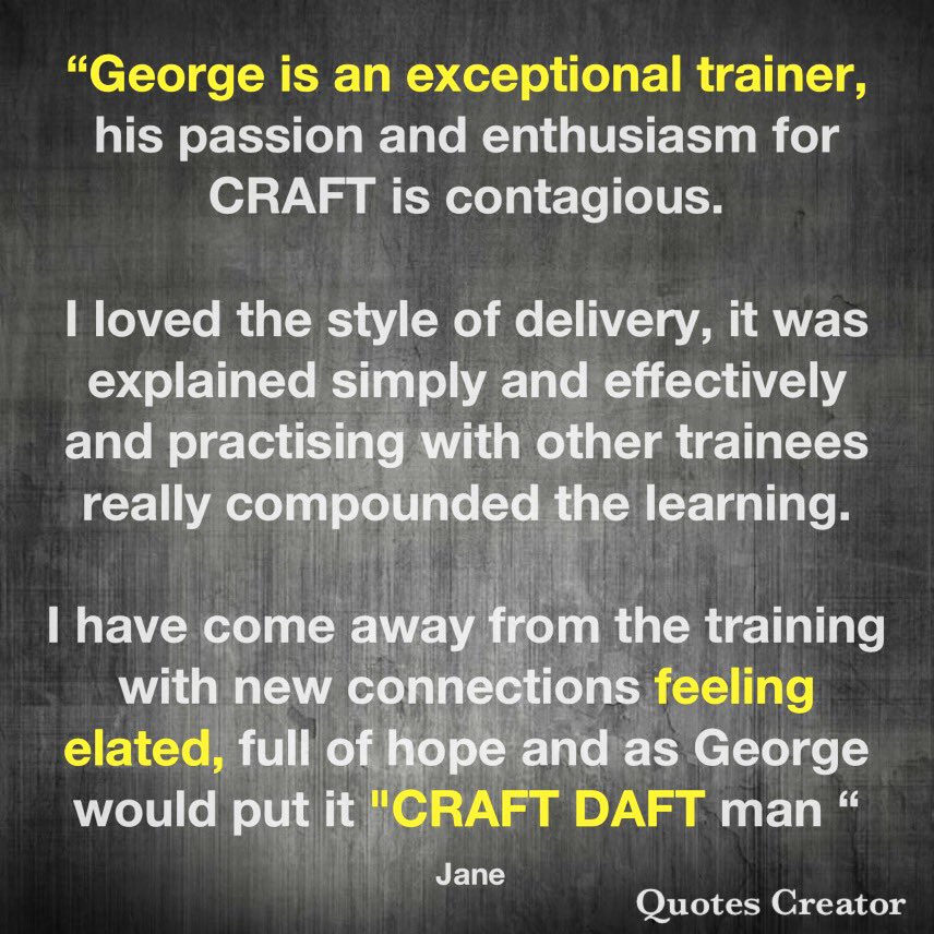 GBMC73's tweet photo. 🤓I was told once by a #manager (in front of his team) when training “that i was the most #unprofessional #professional he had ever met”😂 I wear that shit like a #badge of #honour 🥰

👉🏻 Day 1 of #CRAFT #Training the moz with 22 pracs 🔥 #CantWait to teach them bad practice 😂 https://t.co/yWZo5i4o1V