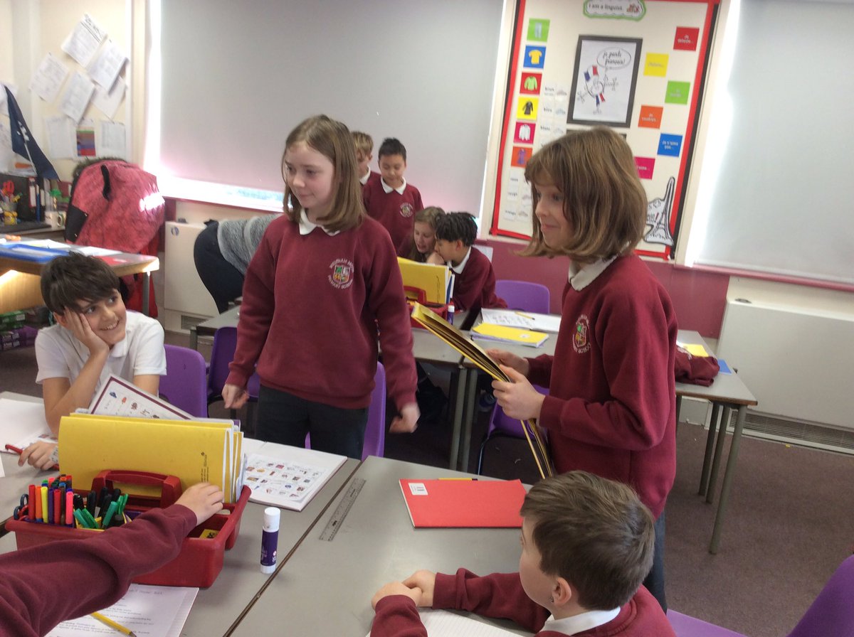 MelthamMoor's tweet photo. Our Y6 linguists are enjoying reading aloud to their table groups and challenging each other to translate the stories #MMMFL #CONFIDENCE #MMY6 https://t.co/NSK6b1pjjk