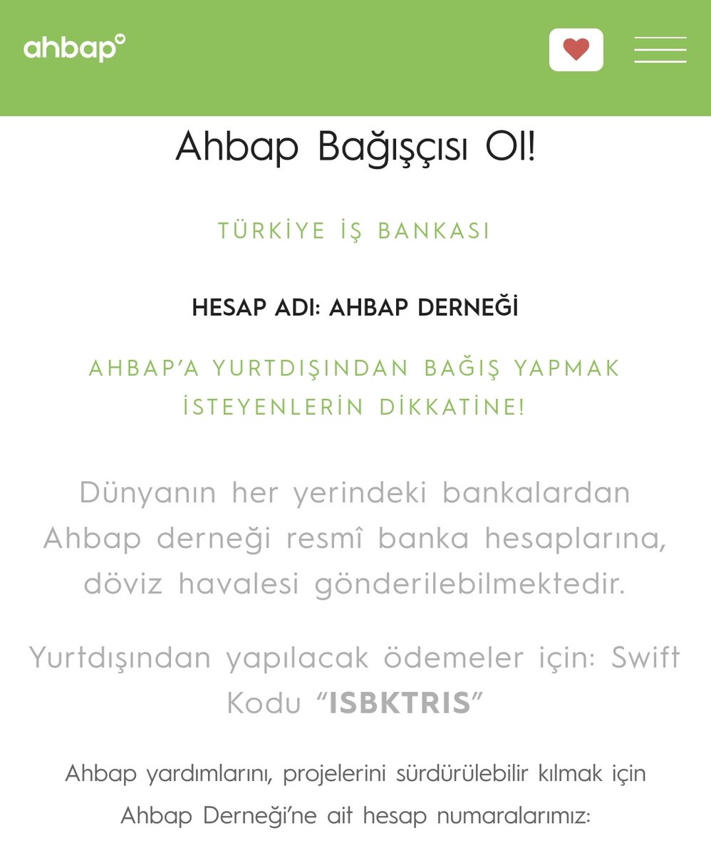 Two major earthquakes occurred in Turkey and about 10 cities were badly affected by these earthquakes. You can donate via the link below. Please pray and help with us 🙏

#PrayForTurkey

ahbap.org/bagisci-ol