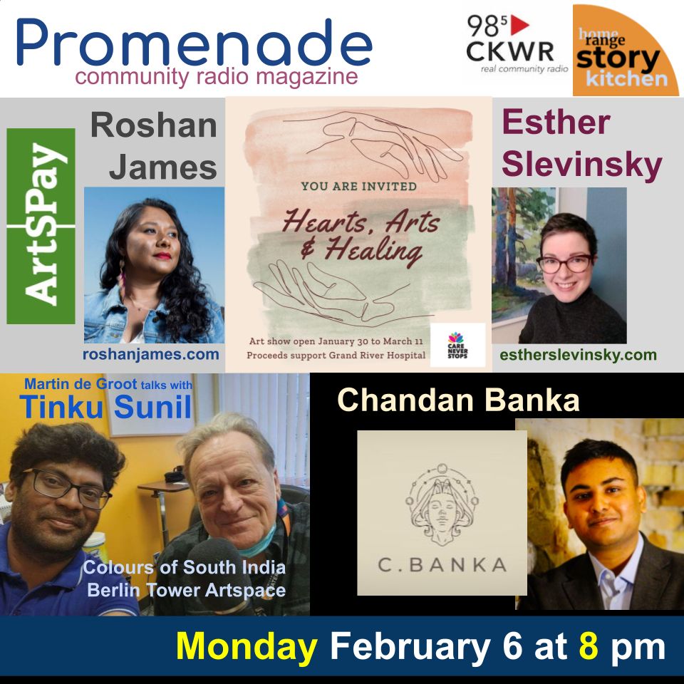 Our radio magazine for this week. New time slot: Mondays at 8 pm. Over the air via 98.5 CKWR | stream via ckwr.com | Rogers Cable 94