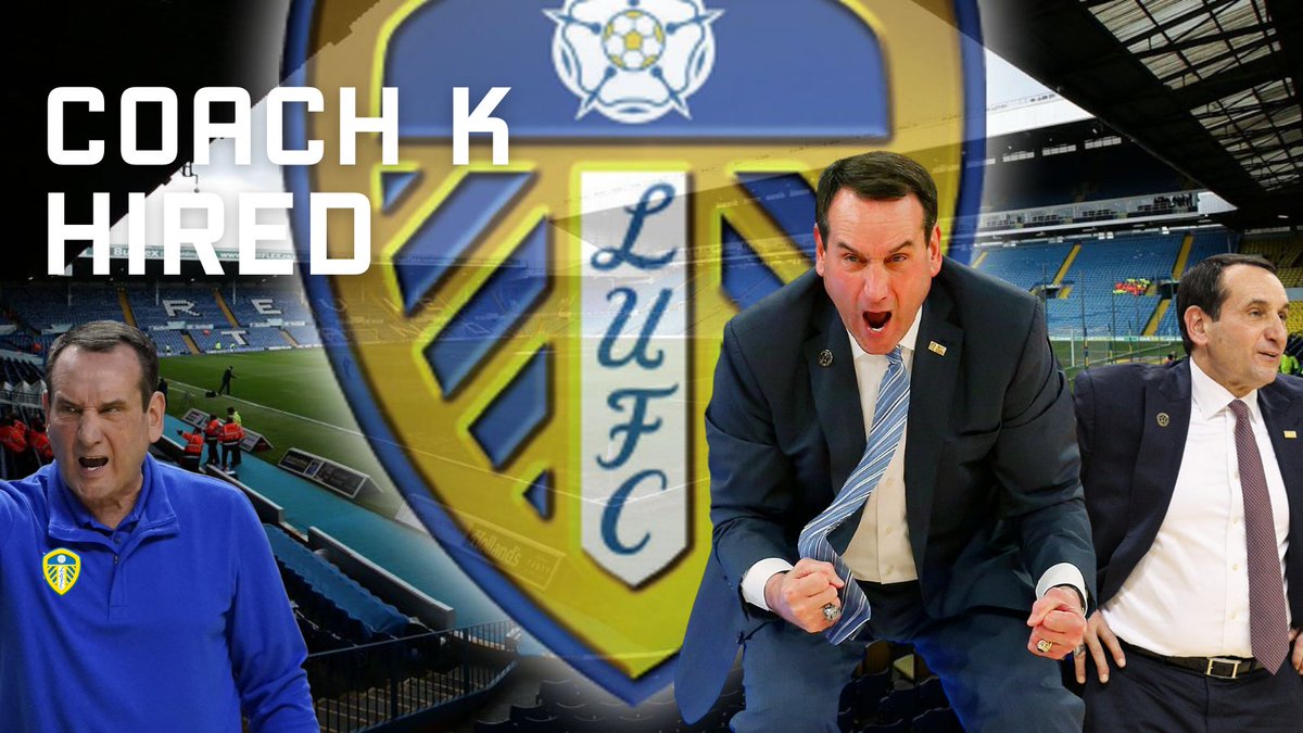 LeedsAmerica's tweet photo. 🚨BREAKING: Leeds hires Coach K to replace Jesse Marsch #lufc https://t.co/sgQEOdWCoL