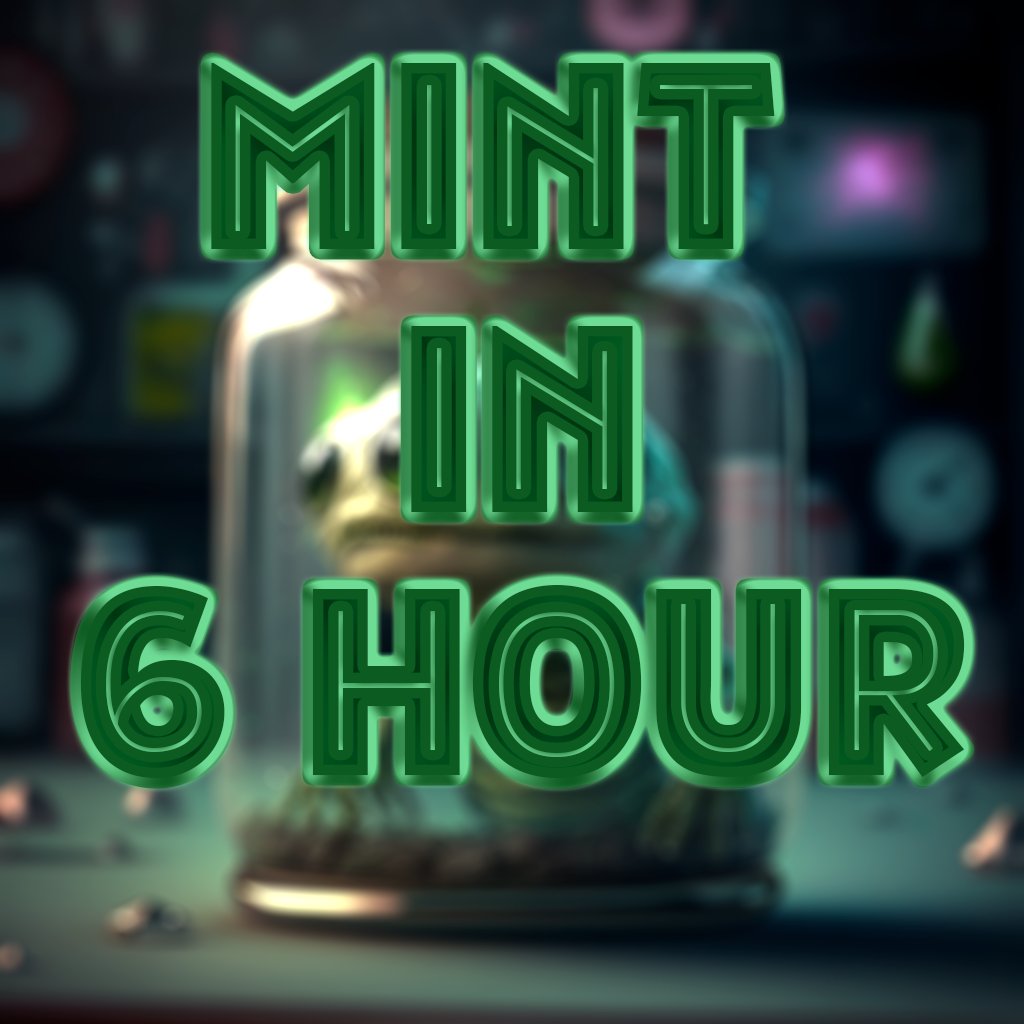 Experiment522's tweet photo. Soon...👽
 
「MINT INFO」
「Supply 522」
「Public 0.0089」
「WL Price 0.0069」

#NFT #mintingsoon #mint https://t.co/H1X4WFPEai
