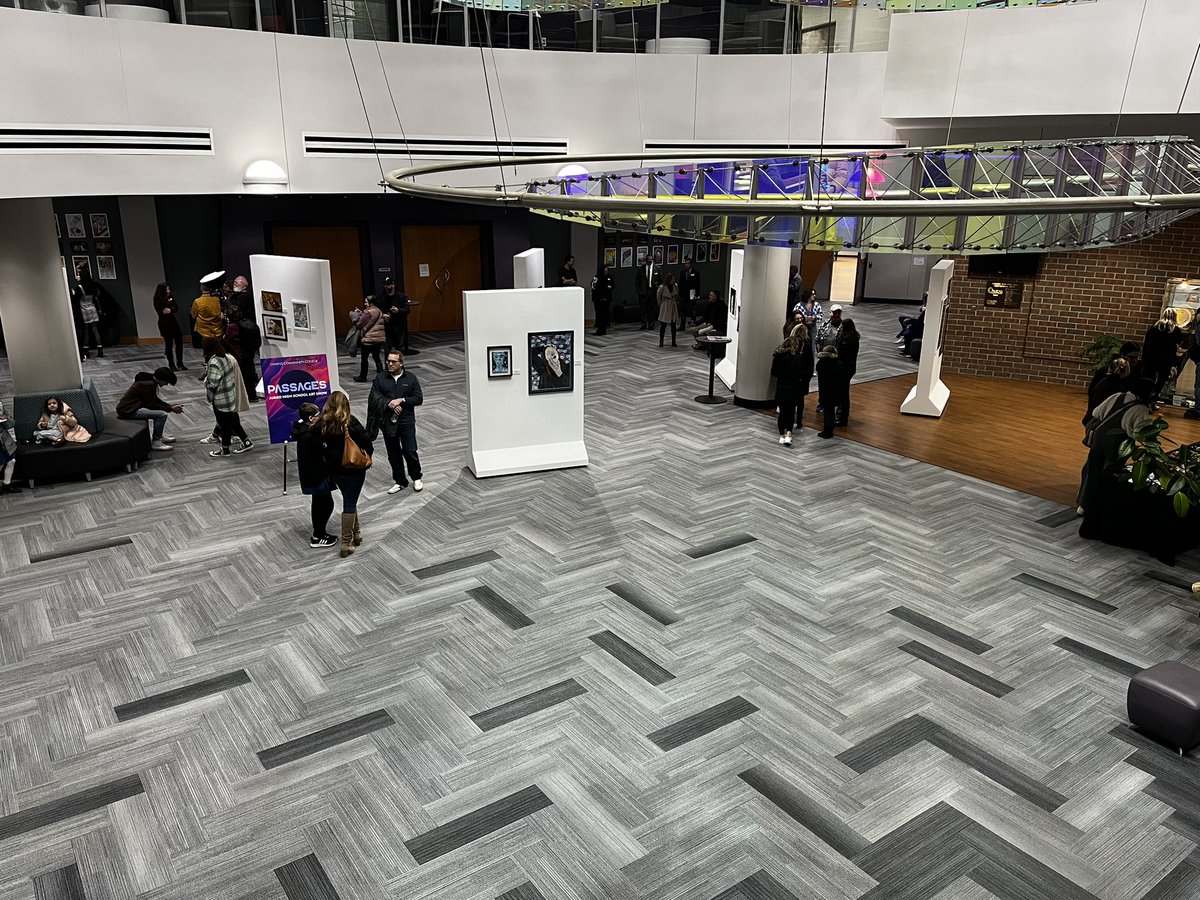 Whitmer students at the Passages art show! <a href="/OwensCC/">Owens Community College</a>