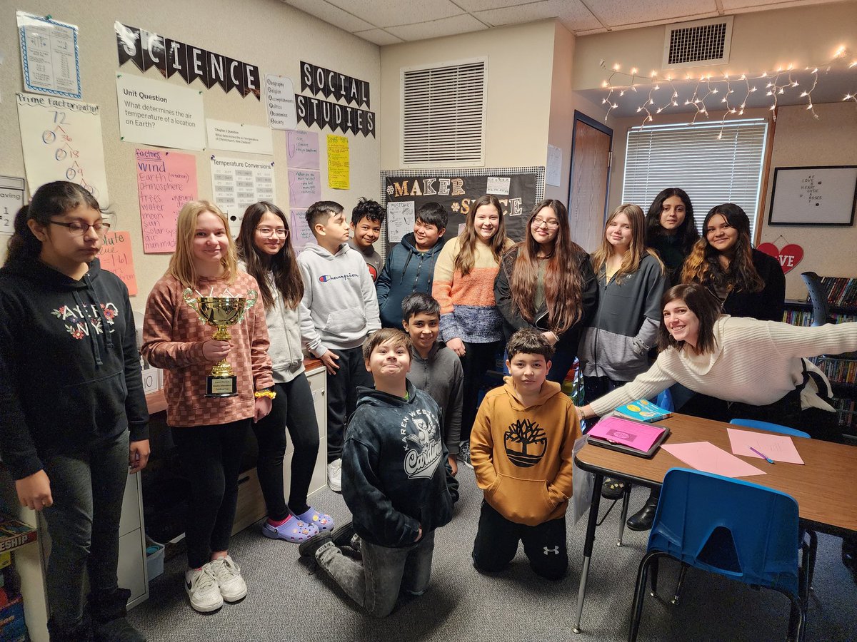 We had 4 classes last week with 99% atrendance!! Mrs. Wright's 1st grade, Mrs. Weber's 3rd grade, Mrs. Yowell's 6th grade, and Mrs. Frans 6th grade. 

Our winners TIED with ZERO tardies...congratulations to Mrs. Yowell and Mrs Frans classes on winning last week's Cardinal Cup!