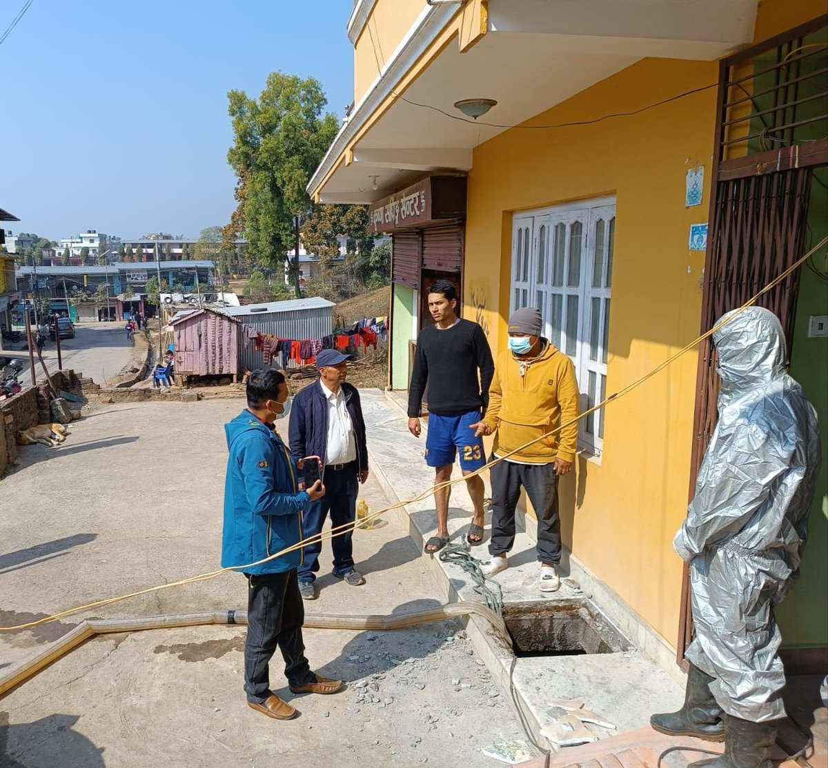 Monitoring of household #containment, filled up #Satisfaction Survey format for #Quality Service by Private Service Providers; discussed with School for O&amp;M of Schools #toilets, mobilisation of students; visited to public toilet in Bulbule <a href="/ShresthaRaj98/">Raju Shrestha</a> <a href="/SnvNepal/">SNV Nepal</a>