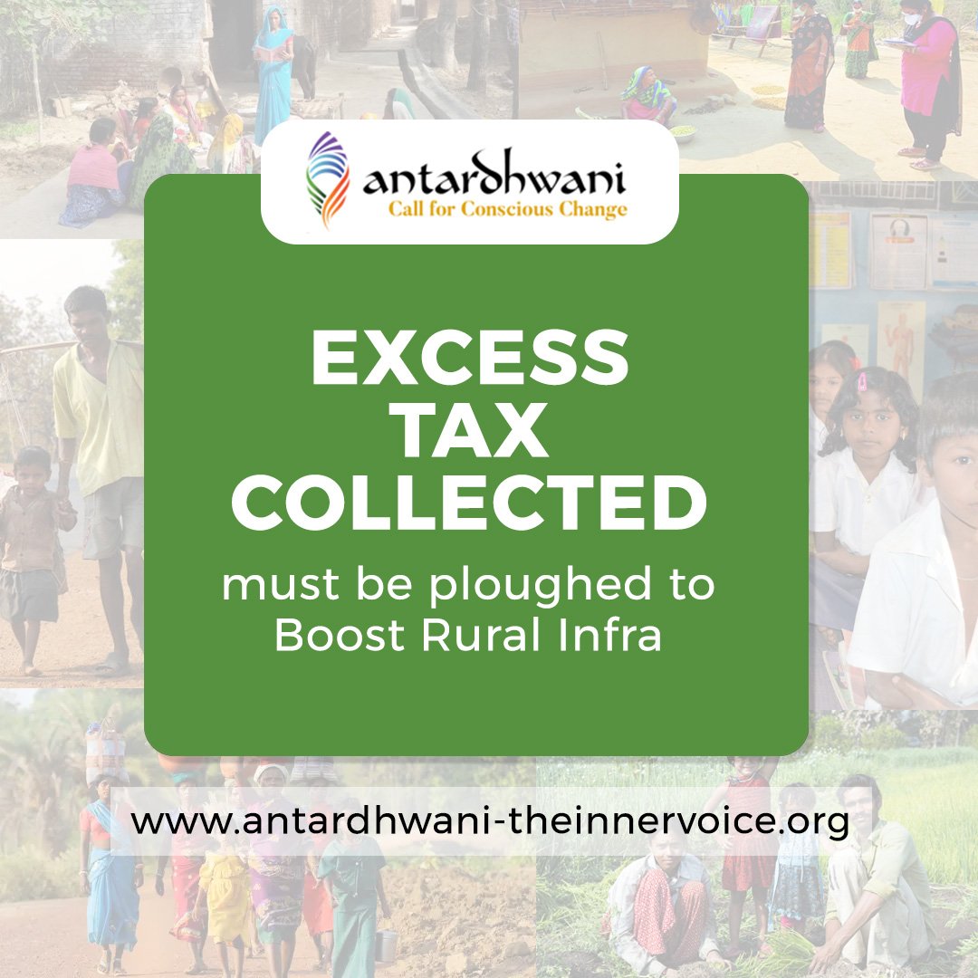 Antardhwani4all's tweet photo. With the Centre’s tax collection (direct &amp; indirect like GST) considerably surpassing budget estimates in FY 2022-23, it must utilize this excess money collected to boost infrastructure in rural India. where 70% of our population lives.

https://t.co/gzE9G1aW7K

#RuralEmpowerment https://t.co/LGVvkYNcgv