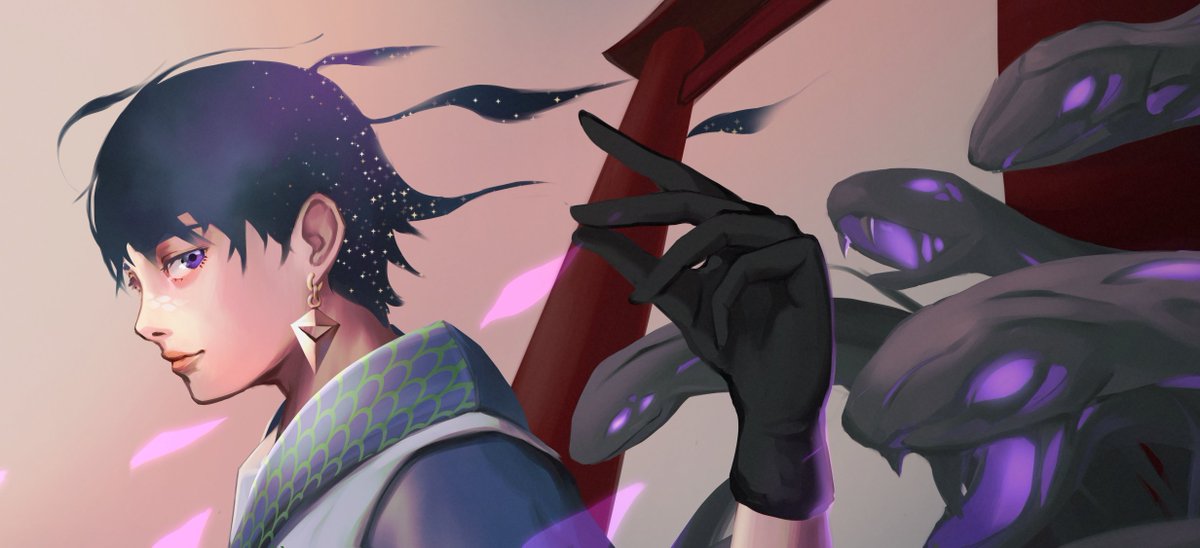 vox_aetheria's tweet photo. Finished banner art from stream!!! 
(Cropped a lil for Twitter)
#Vtuber #vartist https://t.co/5MckkB0oNr