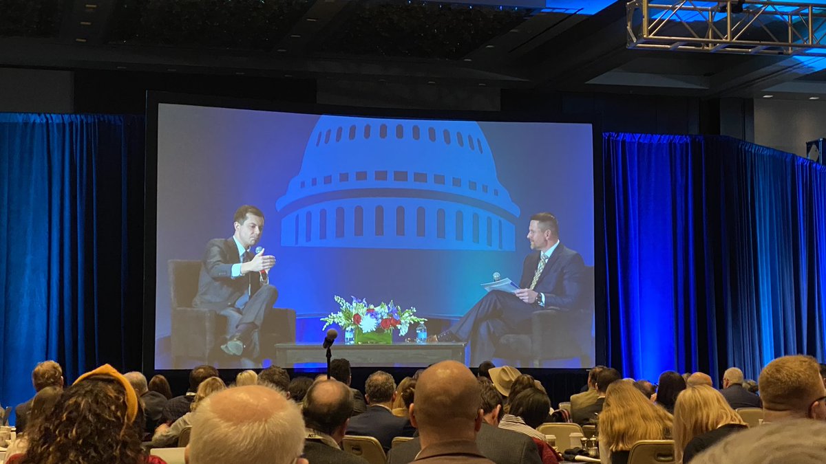 Great to hear Secretary  <a href="/PeteButtigieg/">Pete Buttigieg</a> talk about the important role community college leaders play in connecting the dots between transportation infrastructure and workforce training for tomorrow’s transportation challenges. <a href="/CCTrustees/">ACCT</a> #NLS2023