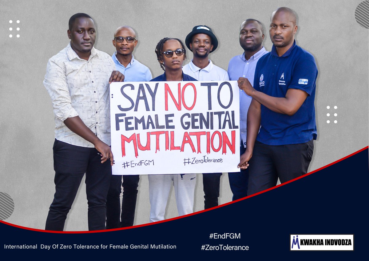 Today is International Day of Zero Tolerance to female genital mutilation. #FGM ‘the partial or total removal of the female external genitalia. The theme being partnership with men & boys to transform social & gender norms to #EndFGM .We KI men, denounce FGM.#ZeroTolerance2FGM